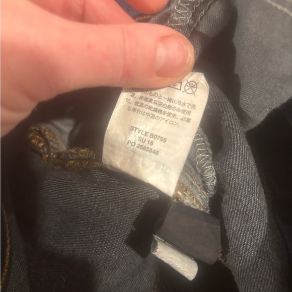 J. Crew Toothpick Skinny Jeans Size 28. Dark Wash, Style # B0755. - Picture 9 of 9